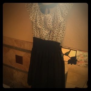 Polka dot mini dress